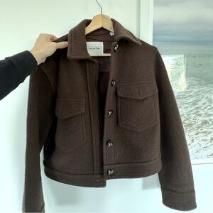 Aritzia Wilfred Free Autumn Jacket, XXS, Rich Mocha Brown